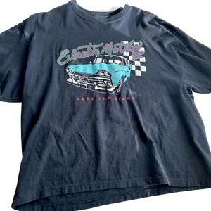 Brandy Melville, One size fits all, black oversized T shirt, good condition!!